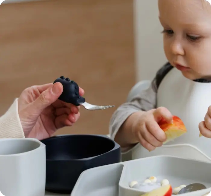 cuillères pour nourrir les bébés